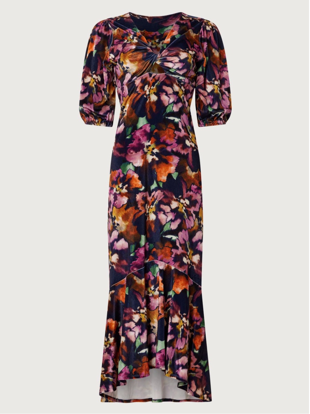 Nwt Misa Los Angeles Floral Velvet Maxi Dress - Xs